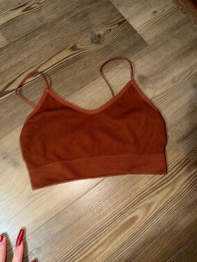 Rust Orange Seamless Bralette